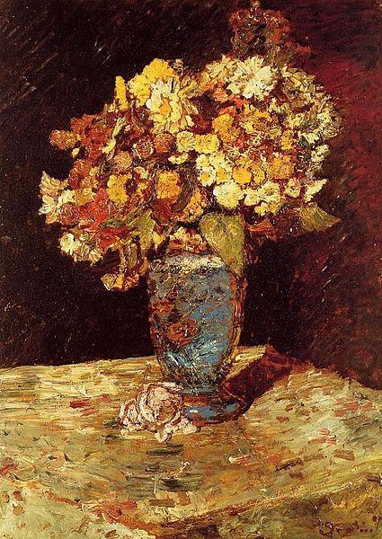 Monticelli, Adolphe-Joseph Still Life with Wild and Garden Flowers
